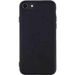 JT Berlin BackCase Pankow Soft silikonskal kompatibelt med Apple iPhone SE 2022/2020/iPhone 8/iPhone 7 [flexibelt TPU-fodral, trådlös laddning kompatibel, förstärkta hörn] svart